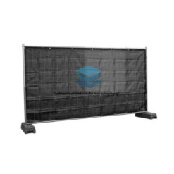Zwart winddoorlatend bouwhekdoek 176x341cm 220gr