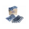 Spanrubbers zwart 25cm 10 st.
