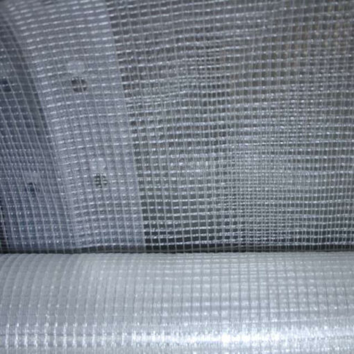 Gewapend transparant afdekzeil 6x8m 240gr/m² - Afbeelding 2