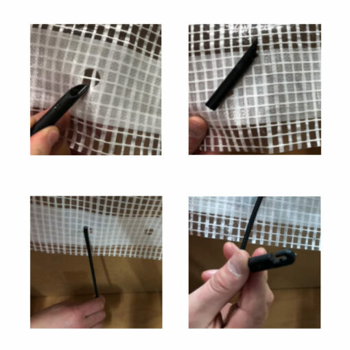 Bevestiging flexibele snelbinder 30cm | Afdekproducten.nl