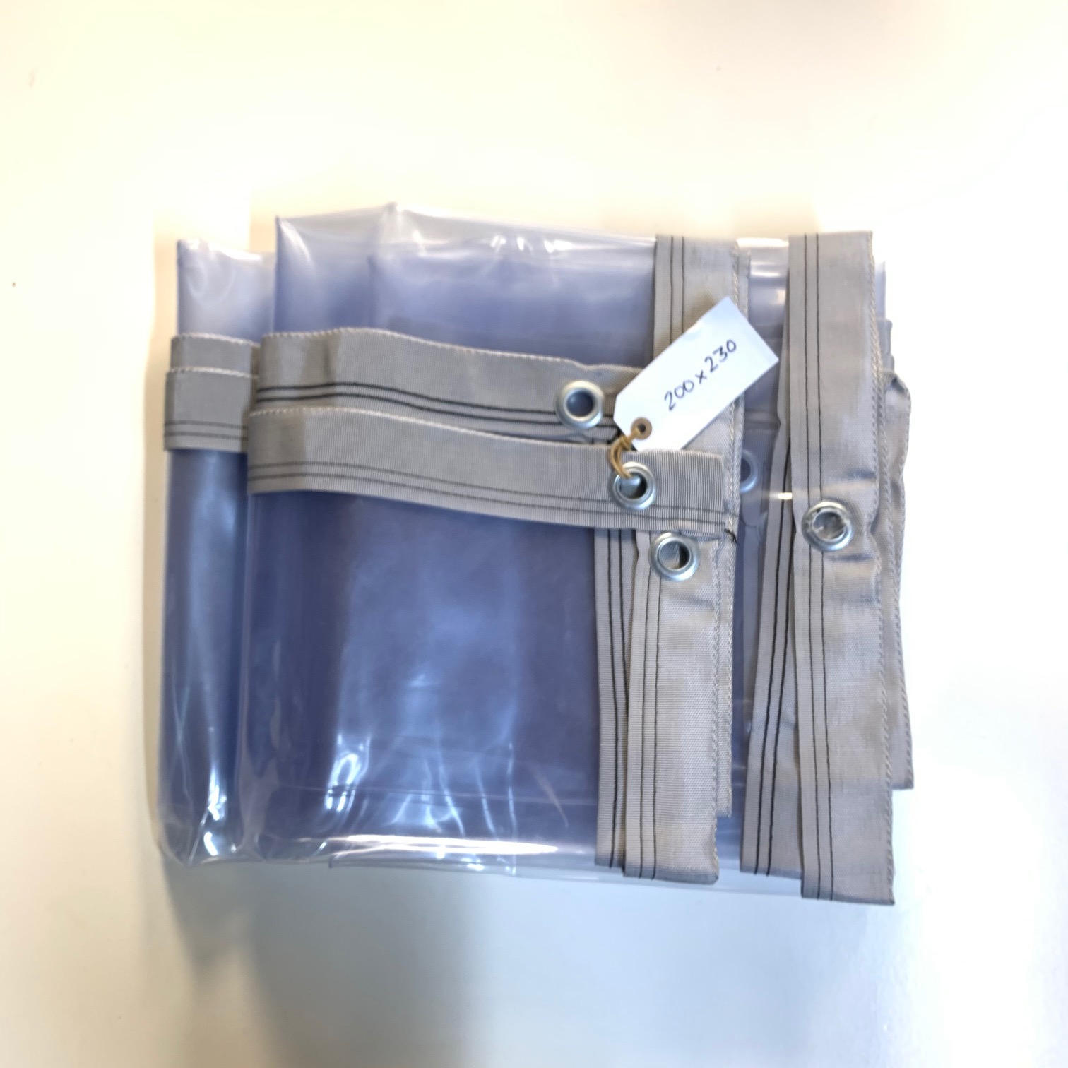 Transparant doorzichtig PVC zeil 200x230cm | Afdekproducten.nl