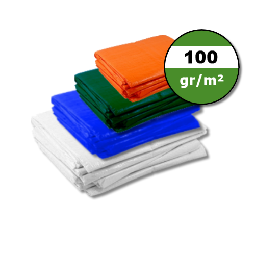 Dekzeil 100gr | Wit | Blauw | Groen | Oranje