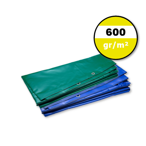 Dekzeil 600gr | PVC | Blauw | Groen