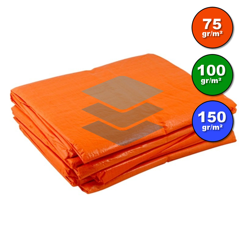 Dekzeil oranje - Afdekproducten.nl
