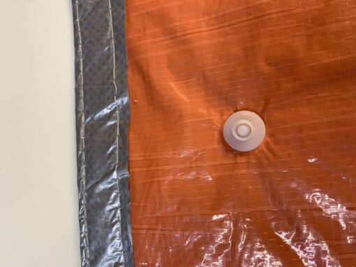 Isolatie dekzeil 6x8m zilver/oranje 250gr/m² - Afbeelding 3