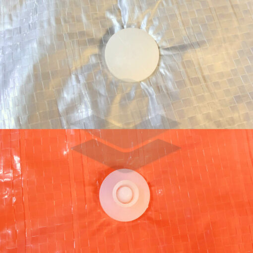 Isolatie dekzeil 6x8m zilver/oranje 250gr/m² - Afbeelding 2