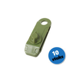 Zeilclip zeilklem afdekzeil bevestigingsclip groen 10 stuks