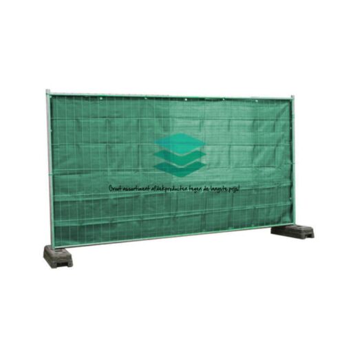 Groen winddoorlatend bouwhekdoek 176x341cm 150gr
