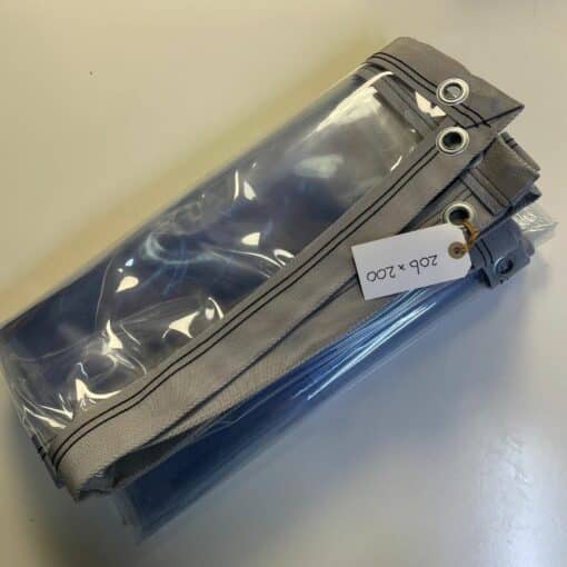 Transparant PVC zeil op maat gemaakt - Afbeelding 3