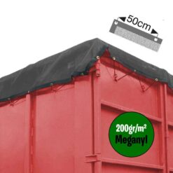 Zwart fijnmazig containernet cargonet 200gr meganyl
