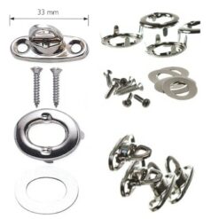 Prym tourniquets draaisluitingen zilverkleurig 33mm