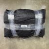 XXL Zwart 185gr schaduwdoek winddoek 650x900cm - ogen om de 30cm