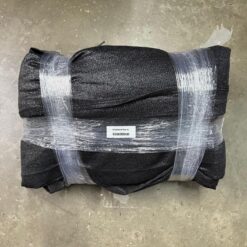 XXL Zwart 185gr schaduwdoek winddoek 650x900cm - ogen om de 30cm