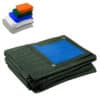 Blauw groen afdekzeil 3x4m 150gr
