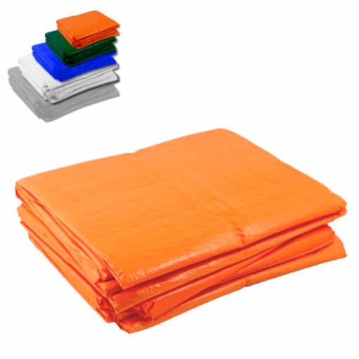 Oranje afdekzeil 2x3m 100gr/m²
