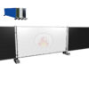 Wit bouwhekzeil 176x341cm 150gr/m² NVO Brandvertragend