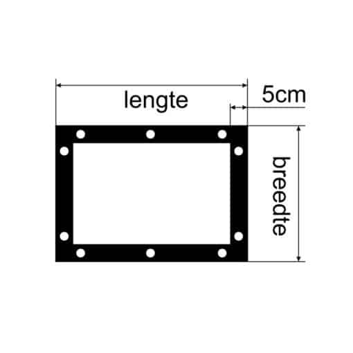 Transparant PVC zeil op maat gemaakt - Afbeelding 2