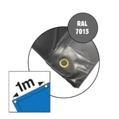 Grijs PVC dekzeil 400gr