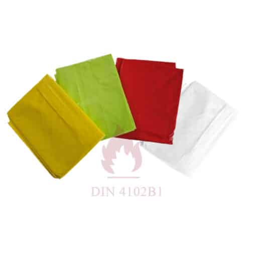 Lime groen bouwhekzeil 176x341cm 200gr/m² NVO Brandvertragend - Afbeelding 3