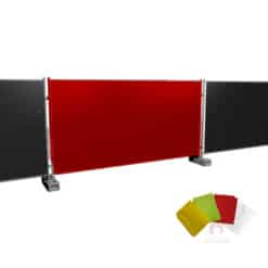 Rood bouwhekzeil 176x341cm 200gr NVO Brandvertragend