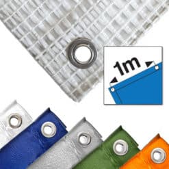 Gewapend transparant afdekzeil 200 - 240gr/m² tegen de laagste prijs!