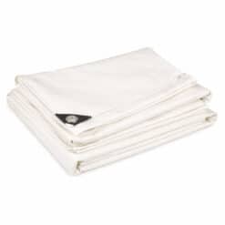 Wit PVC afdekzeil 400gr/m² waterdicht en UV-bestendig