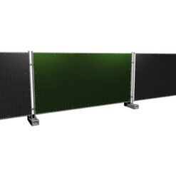 Bouwhekzeilen, bouwhekdoek, bouwhekzeil, 1.76x3.41m, kleur groen