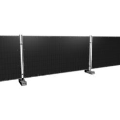 Bouwhekzeilen, bouwhekdoek, bouwhekzeil, 1.76x3.41m, kleur zwart